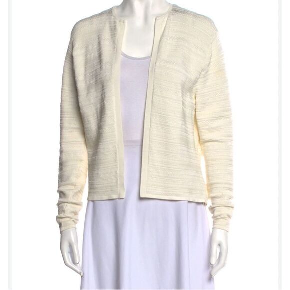 Ralph Lauren Sweaters - Ralph Lauren Black Label Cream Open-Front Knit Cardigan | Size S
